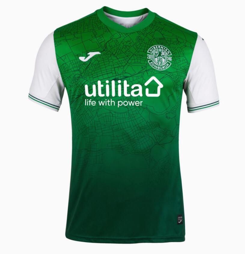 2021/22 Hibernian Home Kit Soccer Jersey